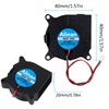 Alinan 6pcs 4020 12V Brushless Cooling Blower Fan 40 *