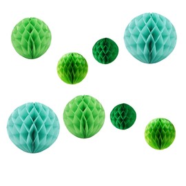 Honeycomb Balls Party Decorations 8 Pieces8 10" Tissue Paper Pom Poms Flower Balls for Birthday Wedding Party Nursery Wall Decor (8 Pieces 8" 10" Multi-Color set4)