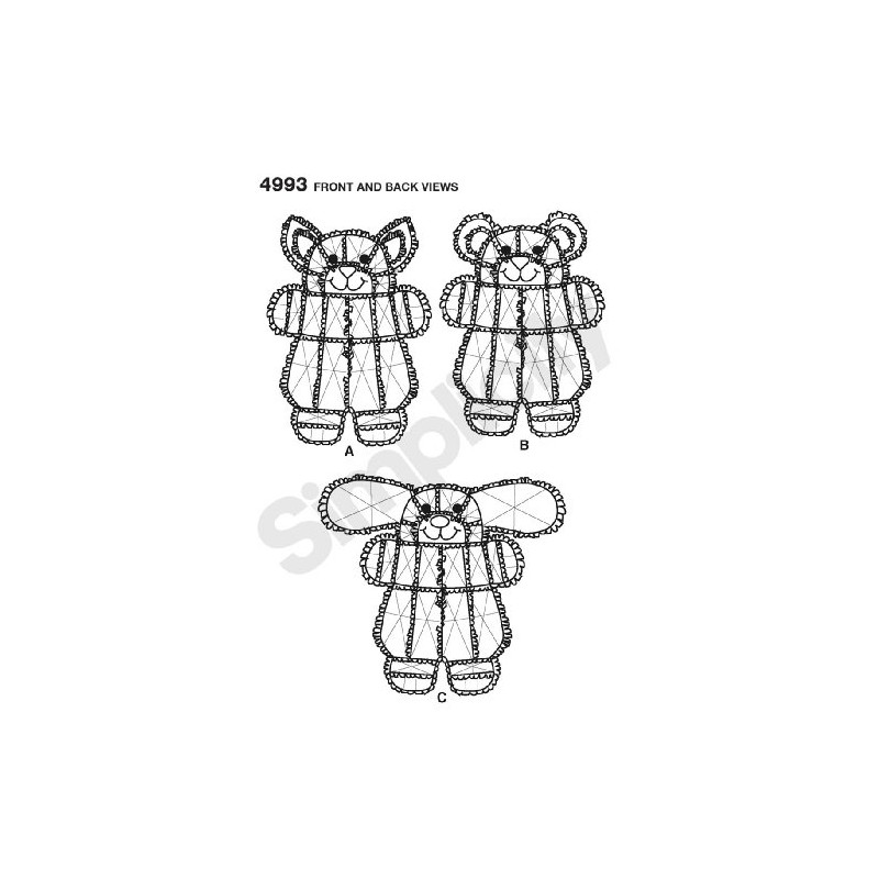 Simplicity Sewing Pattern 4993 Crafts, One Size