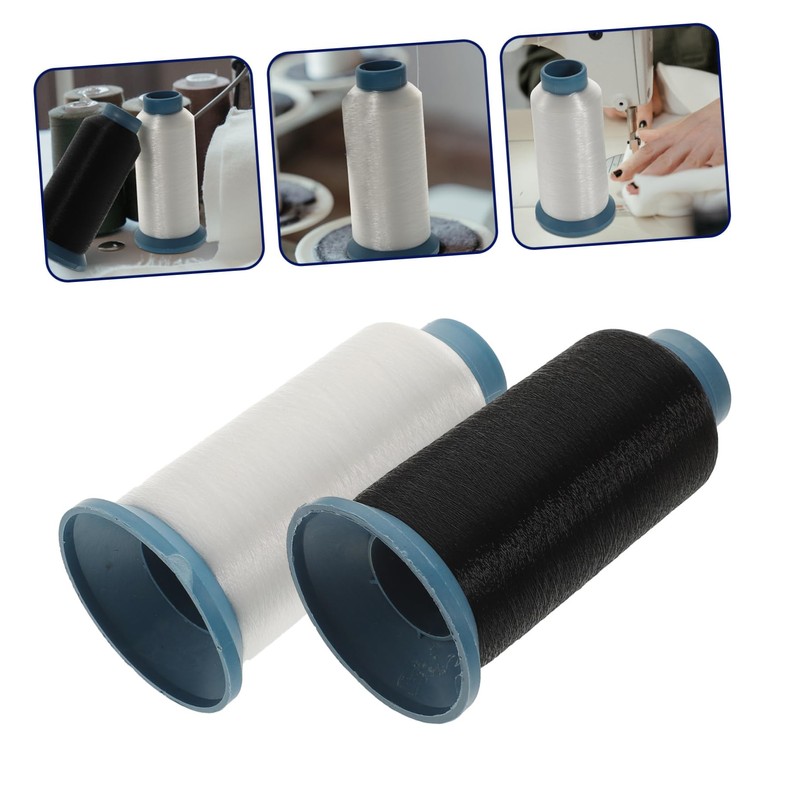 Gatuida 2 Rolls Professional Nylon Sewing Thread for Hand Stitching