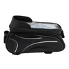 Bike Phone Mount Bag Large Capacity Waterproof Carbon Pattern PU