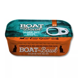 Boat to Bowl Salmon Fish Pate Recipe Wet Cat Food | Rich in Omega-3s | 3 Pack of 3.17oz cans