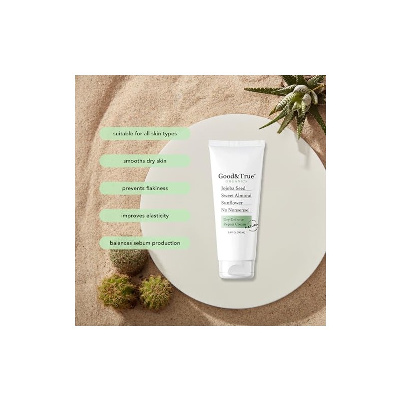 Measurable Difference-Good & True Organics - Crema reparadora para piel