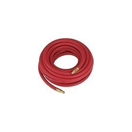 Air Hose Continental RED RUBBER 250psi 3/8” x 50’ with brass fittings