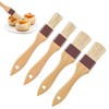 4 Pcs Pastry Brushes, Pastry Brush with Beech Wooden Handle,