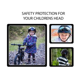 Kiddimoto KMH044M - Fahrrad Skater Helm für Kinder Black Goggle, Gr.M (5-14 Jahre)