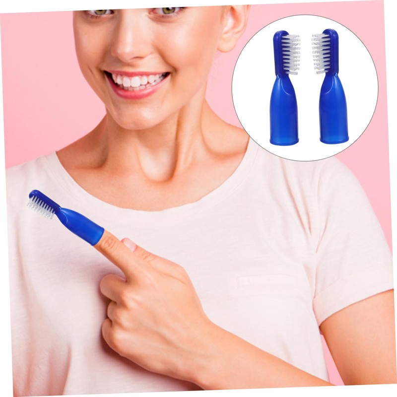 Gatuida 20Pcs Mini Portable Prison Toothbrushes Safe Half Finger Design