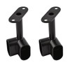 INCREWAY Pack of 2 Oval Corner Closet Rod Support Bracket