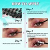 Manga Eyelash Clusters DIY Eyelash Extension Kit, 144 Pieces, Natural