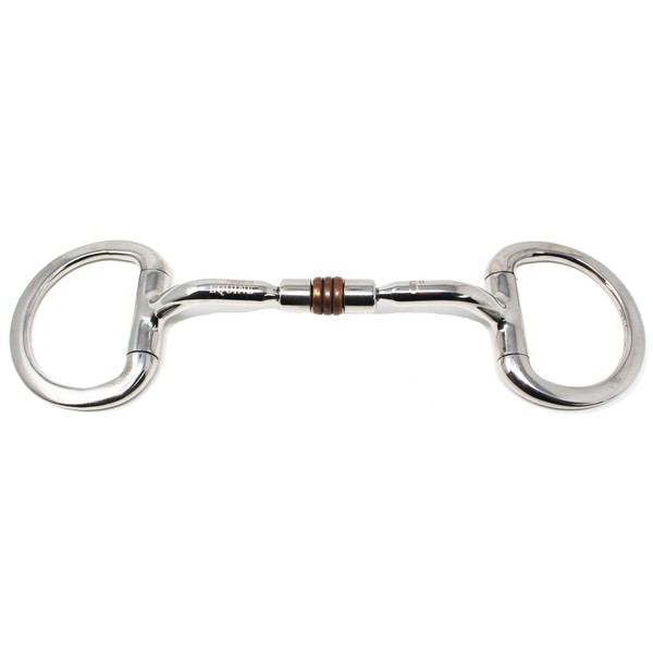 CHALLENGER Horse 5" Dog Bone Mouth w/ Copper Roller Eggbutt
