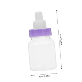 Ciieeo 12Pcs Shower Candy Bottles Transparent Creative Milk Bottle Candy Boxes for Weddings Birthdays Unique Party Favors Eye Catching