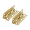 Infinity Decor 3Inch (75mm) Electro Brass Butt Hinges Pair –