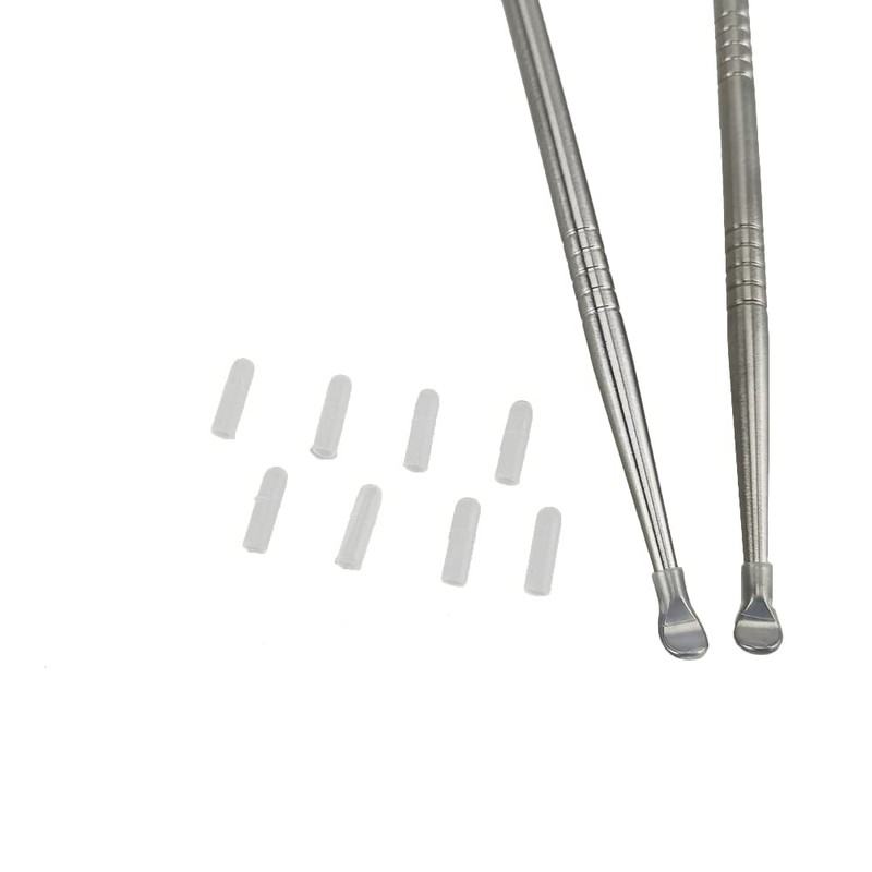 Airgoesin 2pcs Long Tonsil Stone Remover Tool + Earwax Curette