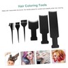 Baluue 6pcs Hair Tinting Tool Highlighting Boards and Brushes for