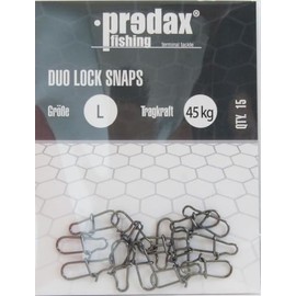 Predax Duo Lock Snap - 15 Snaps, Size/Load Capacity: Size L / 45 kg