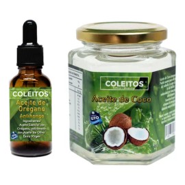 Aceite De Coco Y Aceite De Orégano Coleitos 250ml Y 30 Ml                                                                                             