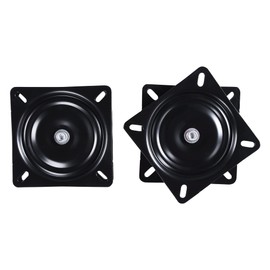 Frassie 2 Pack 8 Inch Bar Stool Chair Swivel Plate Replacement, 360 Degree Swivel Square Heavy Duty Turntable for Recliner Chair