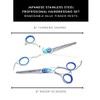 DreamCut Razor Shears and Thinning Shears set with Blue Accents