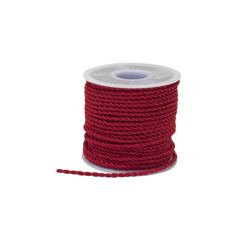 Nastro corda cordino ROSSO 3 mm x 25 metri