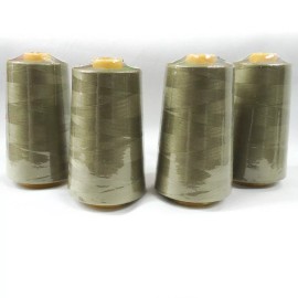 Unbranded Perial Co 4 Cones of Polyester Threads for Sewing Quilting Serger Olive Green