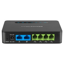 Grandstream HT814 AES 4-FXS Office HD NAT Router 2-SIP Voip Gateway