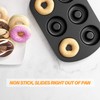 Tiawudi Non-Stick 6-Cavity Donut Baking Pans, Makes Individual Full-Sized 3
