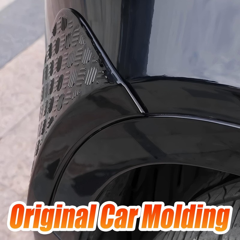 Front Wheel Arch ABS Black Body Anti-Scratch Protection Cover Trim