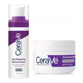 Cerave Suero Retinol Skin Renewing Y Crema De Noche Antiedad