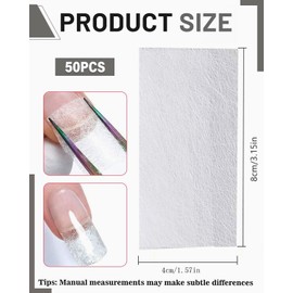 TPZORJX 50 Stück Silk Fiberglass Nail Extensions,fiberglas gel nägel,Fiberglas Nagelverlängerung Nail Extension Silk Fiberglass Gel Kit Manicure Tool für die Fingernagelreparatur Nägelverlängerung