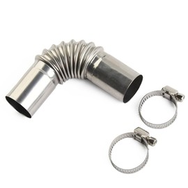 Silver Diesel Heater Exhaust Pipe,Stainless Steel 24mm Air Diesel Parking Heater,Exhaust Pipe Connectorfor Webasto Eberspacher Diesel Boat Heater 13cm Exhaust Pipes and Tips,Exhaust and Emission