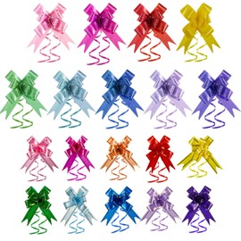 360 piezas de lazos de Navidad para regalo de Navidad, Año Nuevo, decoración de fiesta de Acción de Gracias, 1,8 cm de ancho, varios colores