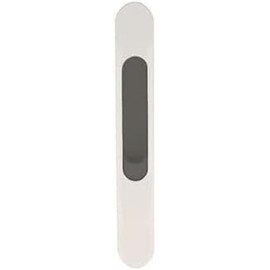 Amig - Mortise Closure for Aluminium Windows & Sliding Doors | Simple Design Handle with Non-Slip Push Button | Easy Pressure Installation | Versatile Lock, White, Aluminium