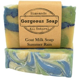 Summer Rain Goat Milk Soap - All Natural Soap, Handmade Soap, Homemade Soap, Handcrafted Soap
