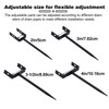 Lyreh 2pcs Rainwater Downspout Bracket, Heavy Duty Galvanized Iron Adjustable