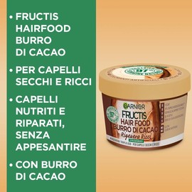 Garnier Fructis Hair Food Burro di Cacao Maschera per Capelli 390 ml Donna