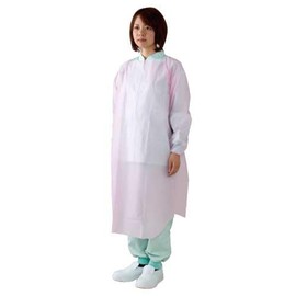 Kawanishi Industry Polyester Apron with Sleeves, 10 P., One Size, Pink