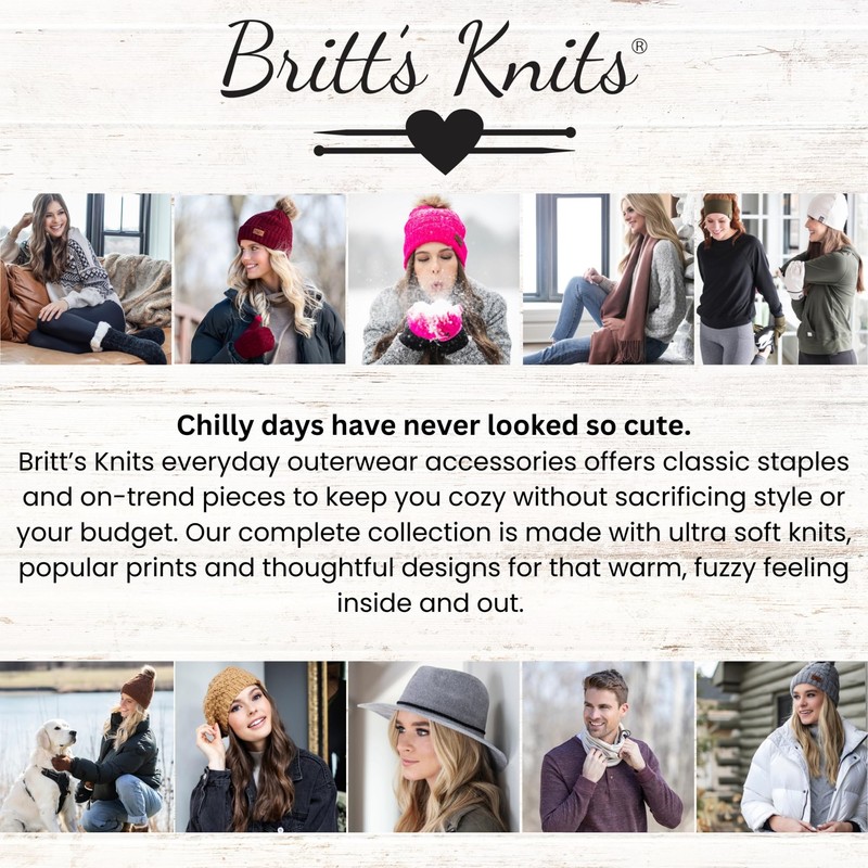 Britt's Knits Thermal Tech Cold Weather Winter Gloves Touch Screen