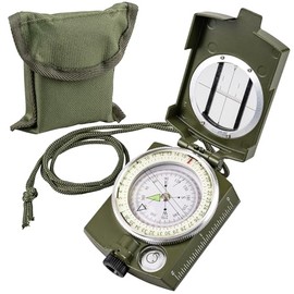 Brújulas, brújula de senderismo para supervivencia, impermeable, duradera y de tamaño de bolsillo, brújula táctica de supervivencia con cordón, escala