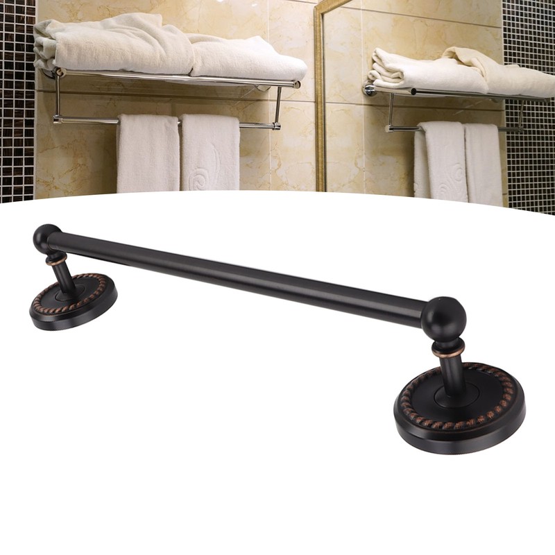 All Copper Bathroom Towel Bar European Style Wall Mounted Towel