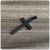 PEAS Fashion Jewelry Stainless Steel Cross Pendant Necklace(Black)