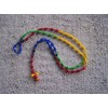 Gay Pride Rainbow Hand-Tied Cord Rosary - Mexico