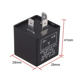 3 Pins Flasher Relay LED Light Indicator Relay Flasher Relay Flasher with Circuit Protection and Reverse Protection 0.02A-10A 12V for Car, Motorcycle and so on