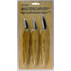 Mastercarver 3pc Chip Carving Knife Woodcarving Tools