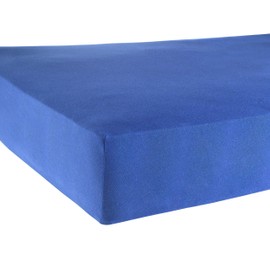 BaSaTex Organic Jersey Fitted Sheet, 100% GOTS (Global Organic Textile Standard) Certified Cotton, Fitted Sheet in All Sizes, Children's and Baby Beds, 60 x 120 – 70 x 140 cm, Anthracite