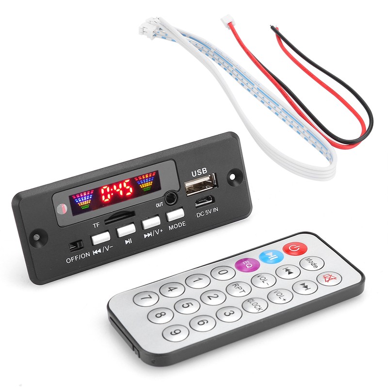 Bluetooth 5.0 Audio MP3 Decoder Board Module with Remote Controller