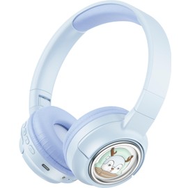 Porodo Soundtec Moose Wireless Kids Headphone, Child-Friendly Controls, 85dB Safe Sound, 400mAh Battery,20H Playtime, Type-C Charging Port, V5.3 Bluetooth,10m Transmission Distance-Blue