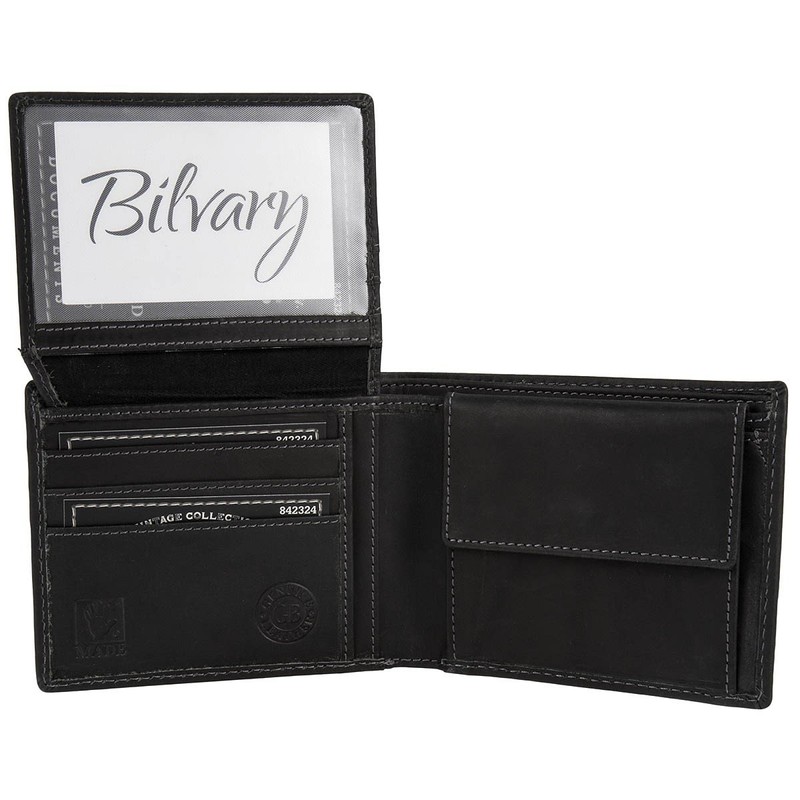 Greenburry Vintage Black Wallet Leather 12,5 cm