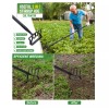 Nicecho Garden Cultivator Weed Stirrup Hula Hoe Rake with 37"~62"