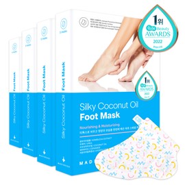 Mad Forcos Foot Moisturizing Nutrition Foot Mask Pack 20 sheets / Heel cracked callus coconut oil foot mask: 5 sheets / 매드포코스 발 보습 영양 풋마스크 팩 20매 / 발뒤꿈치각질 갈라짐 굳은살 코코넛 오일 풋마스크:5매