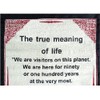 DALAI LAMA QUOTES ~ Cotton Canvas Scroll ~ "The True
